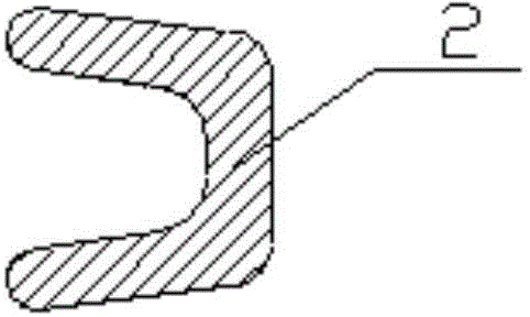 U-shaped hollow Dacron draw-textured yarn and preparation method thereof