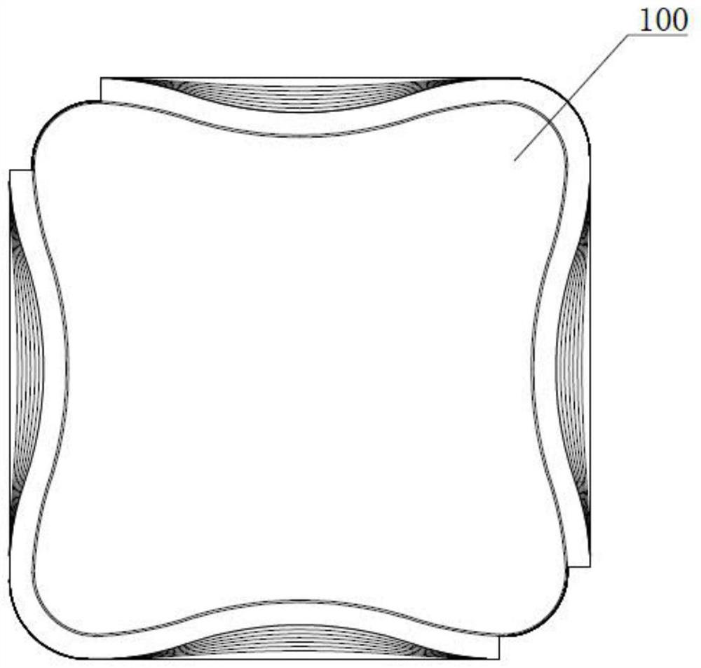 Climbing frame protection structure and curved surface oblique climbing construction method