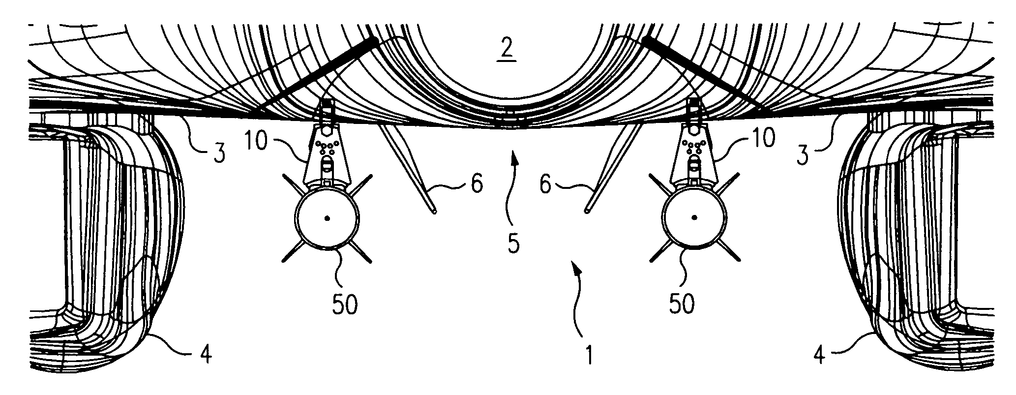 Pivotable pylon for external carriage of aircraft stores