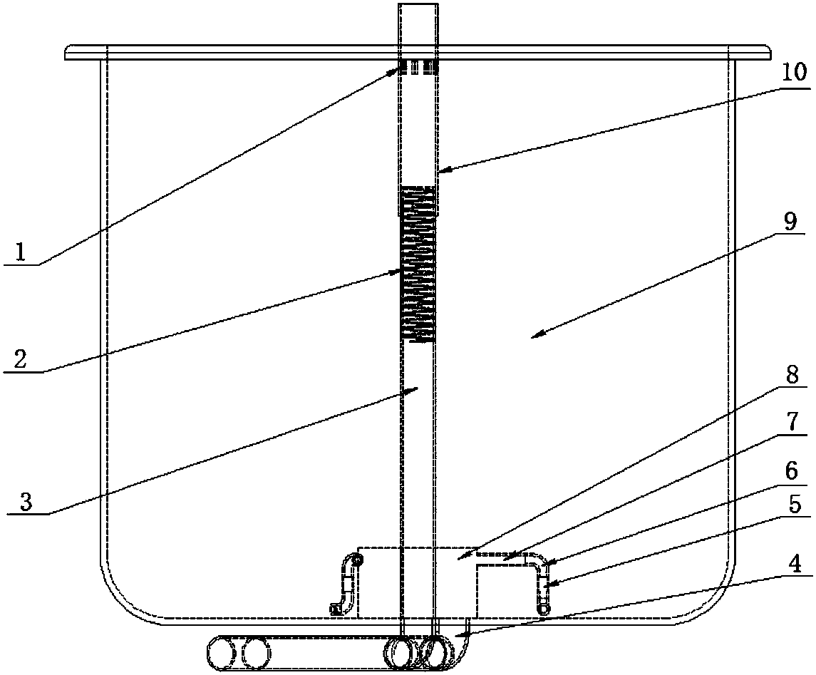 A split solid waste separation culture pond