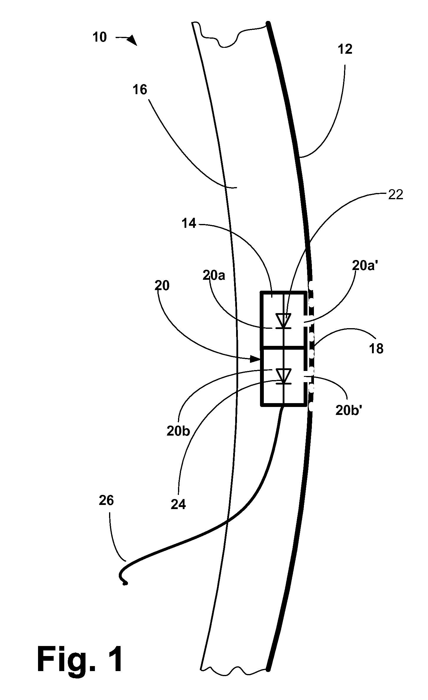 Vehicle panel with integral sensor