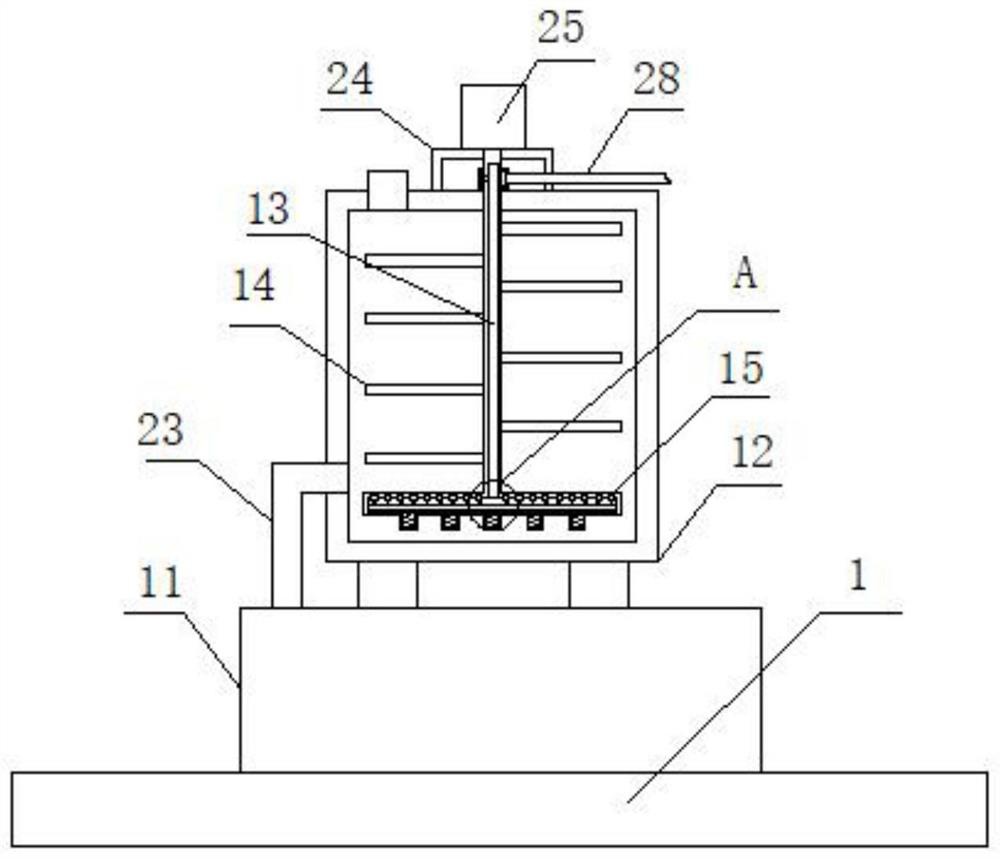 Preparation device of nano-zinc oxide loaded composite material