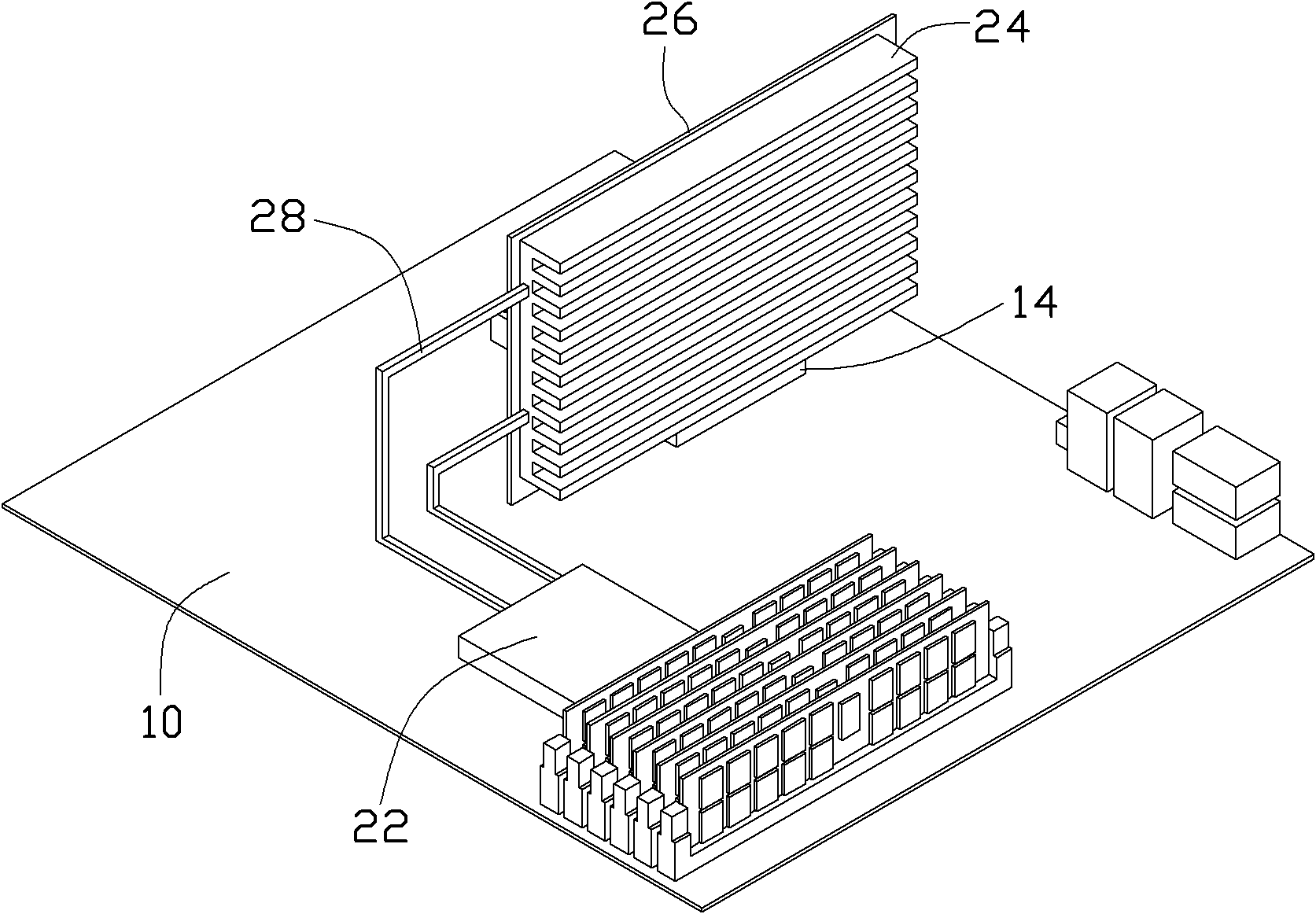 Electronic device and heat dissipation device thereof