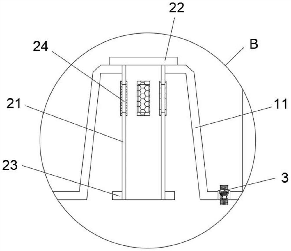 Exhaust pressure relief buffer device for sewage pipeline