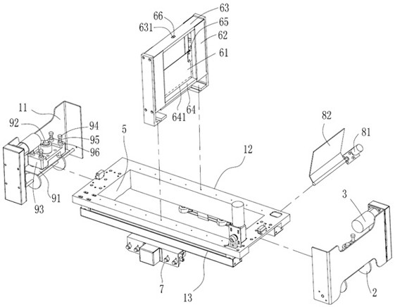 An automatic plastering machine for the upper surface of wall tiles