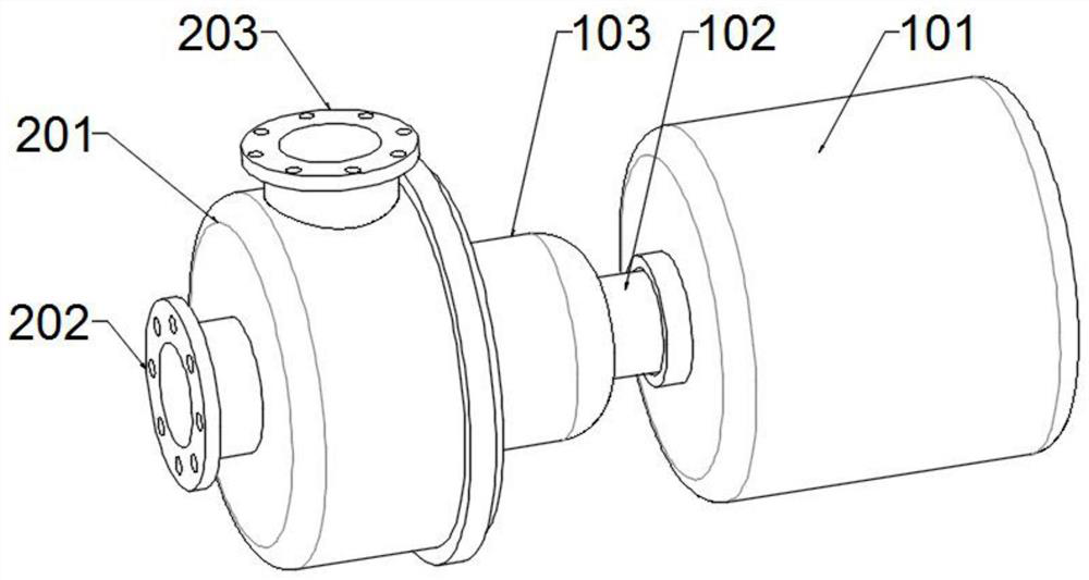 Axial force self-balancing centrifugal chemical pump