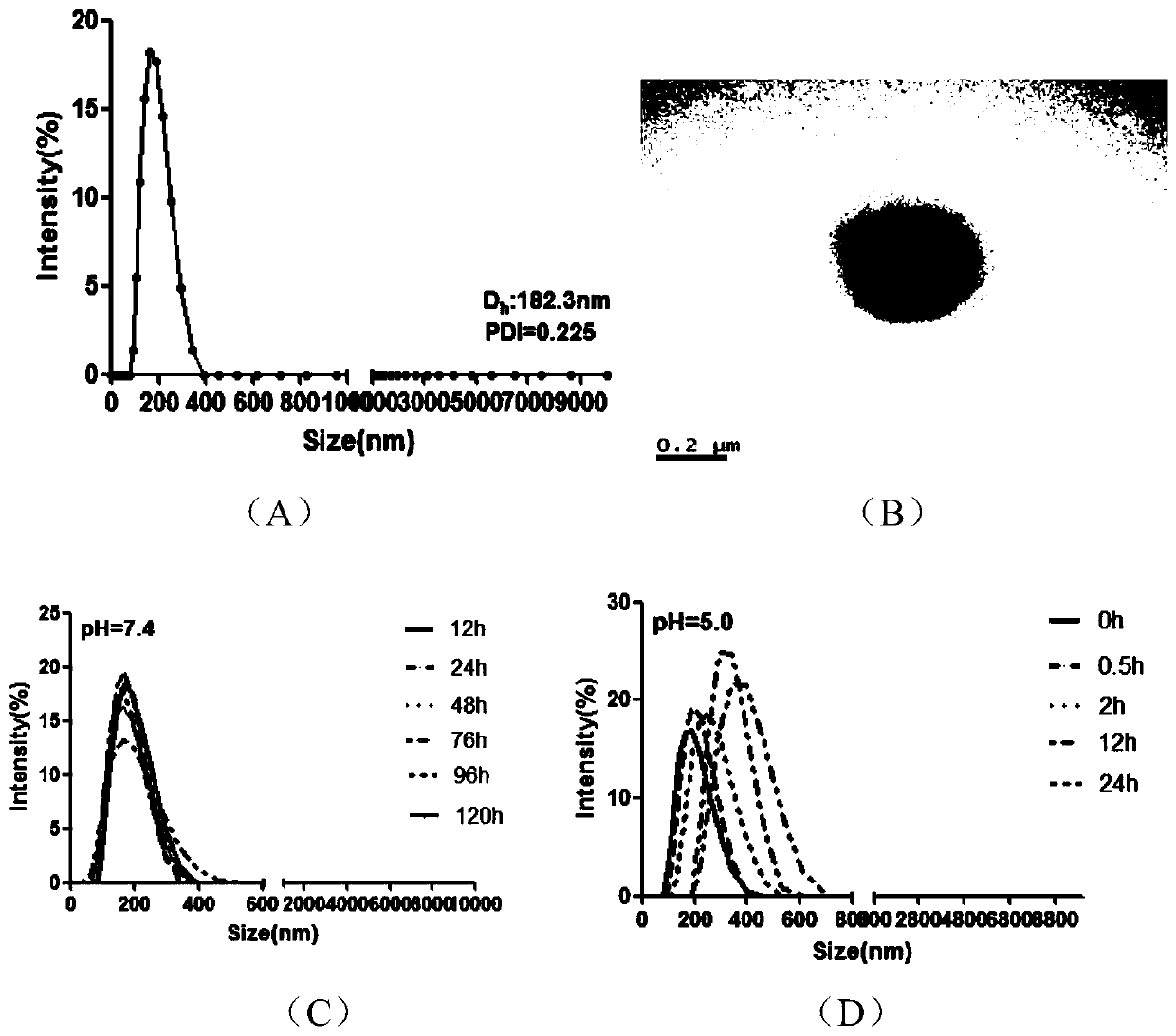 Preparation of a drug-loaded cinnamaldehyde-dextran polymer self-assembled nanoparticle and its antitumor application