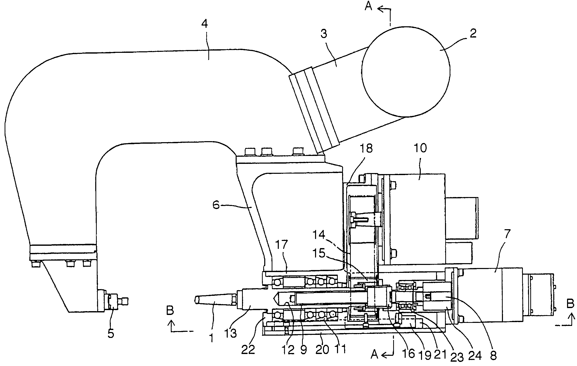 Friction stir spot joining device