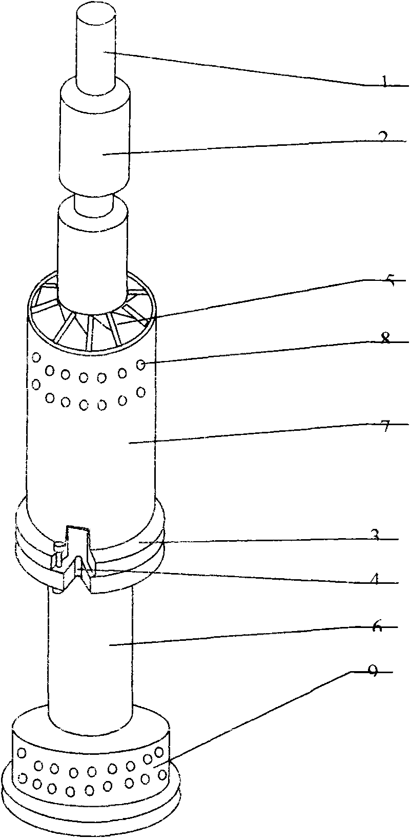 Guide-well desertification energy conservation submerged pump