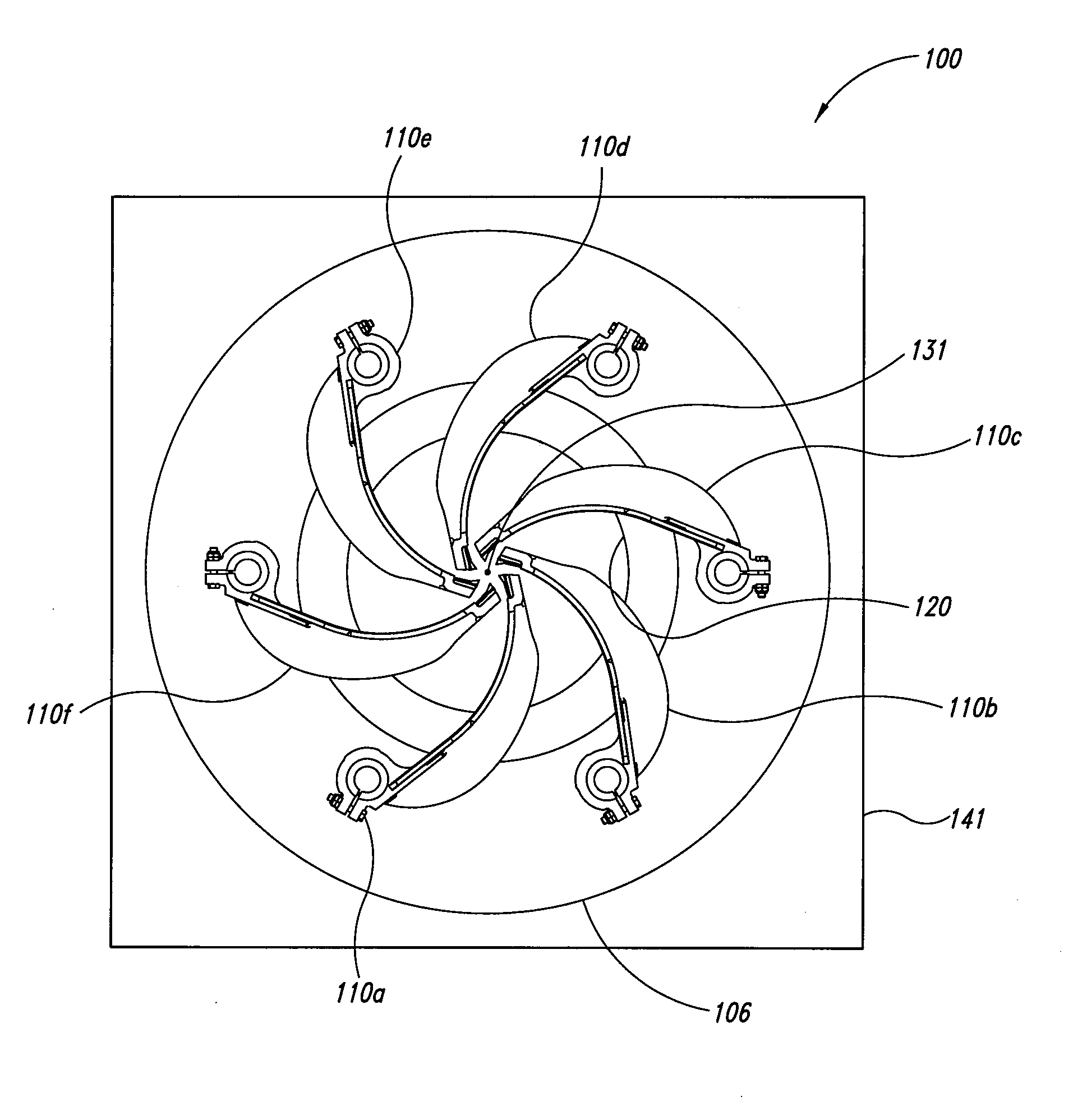 Swing arm assembly with replaceable insert for use with a debarker apparatus