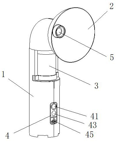 Portable treatment instrument capable of grinding and powdering rock salt drug to form aerosol