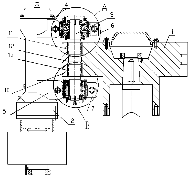 Vertical mill with double oscillating device