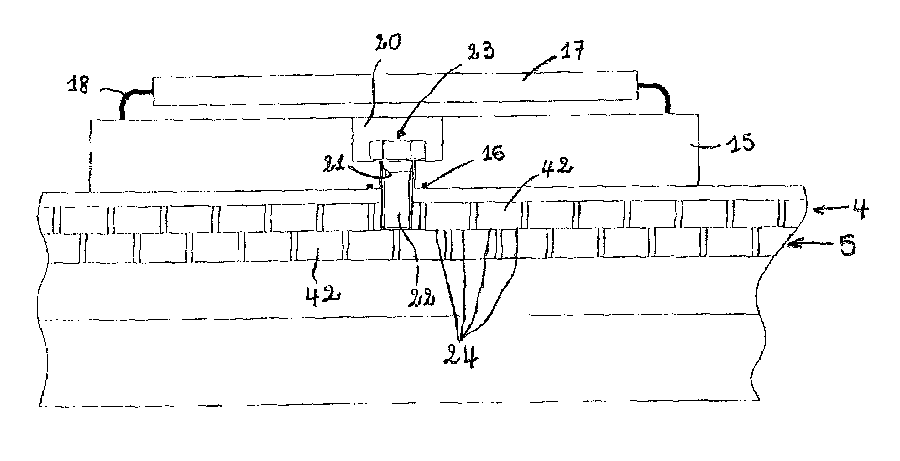 Cathodic protection device for flexible pipes