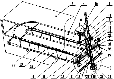 Full-automatic safety traffic cone stacking and recovering device and method