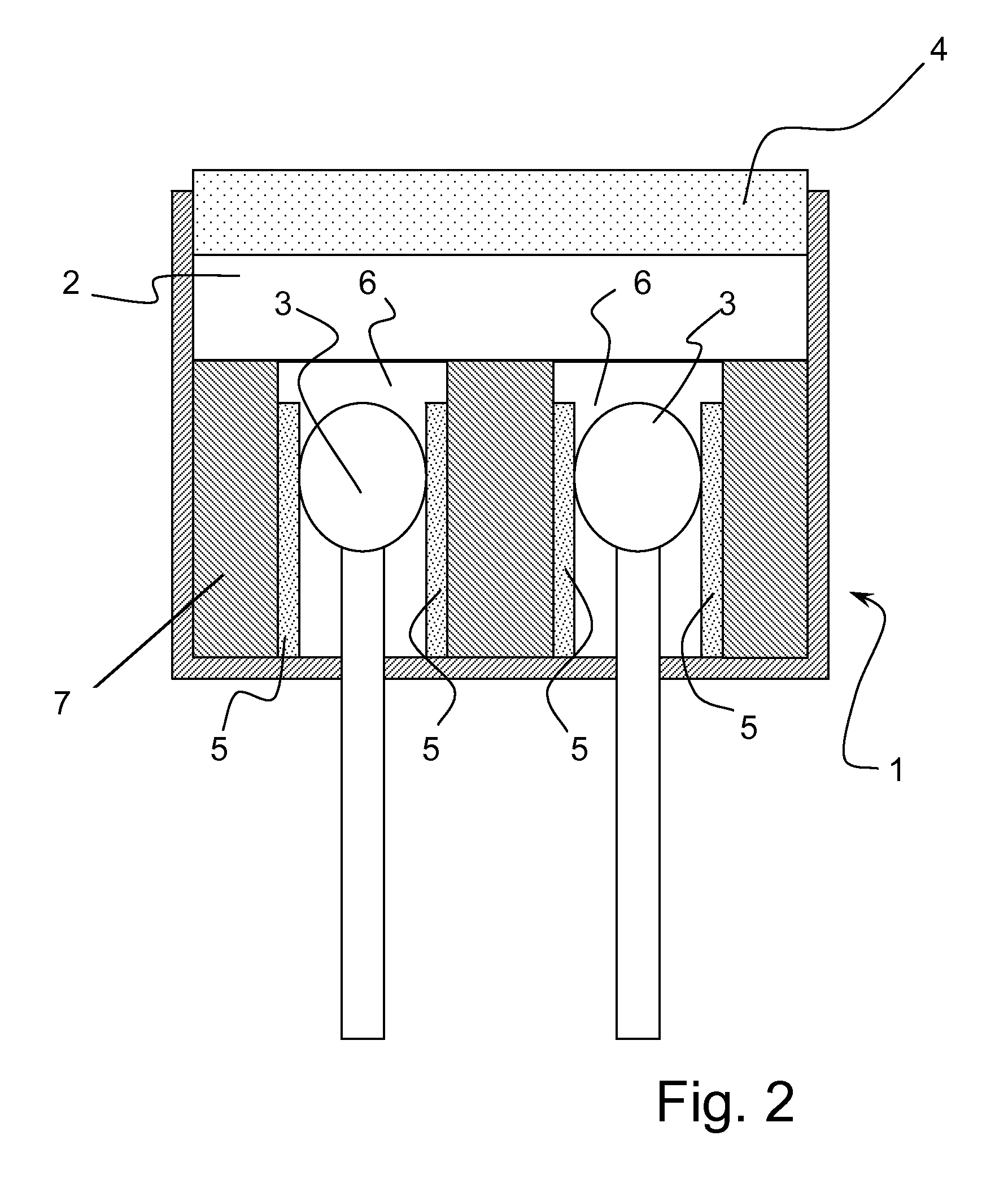 Gas sensor with at least one catalytic measuring element