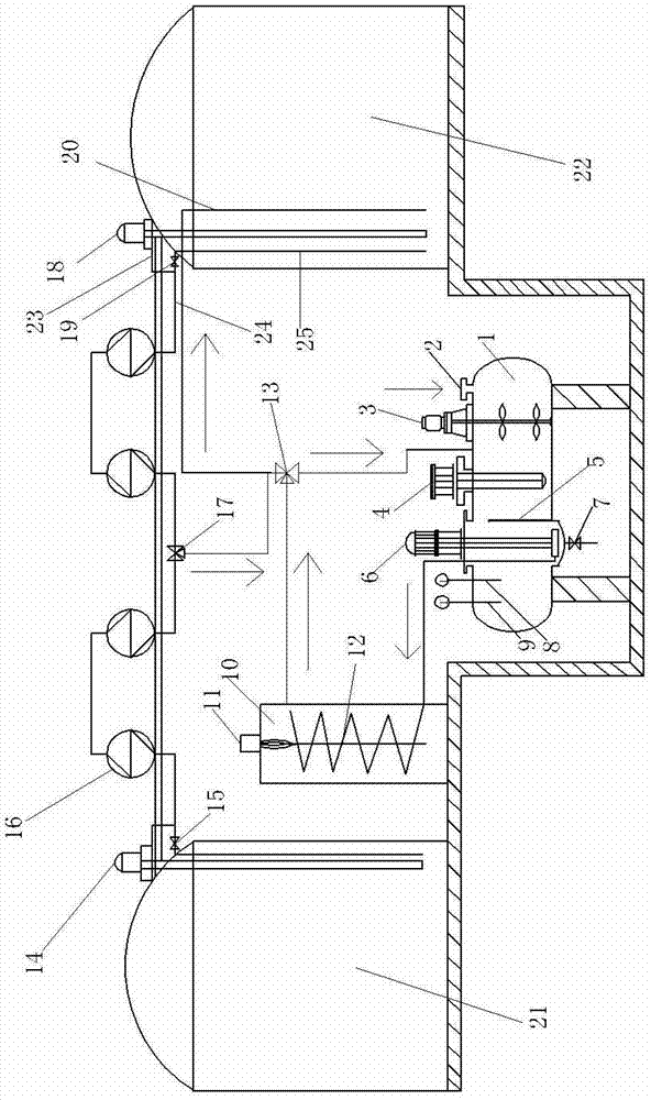 Molten salt heating and discharging system for solar thermal power
