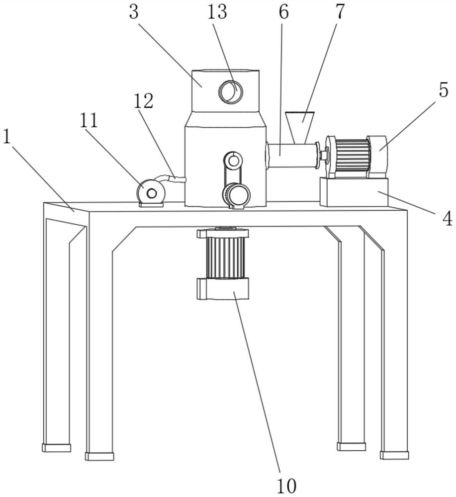 A Miao medicine cervical tea pillow processing device