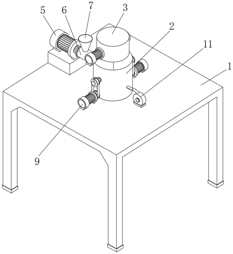 A Miao medicine cervical tea pillow processing device