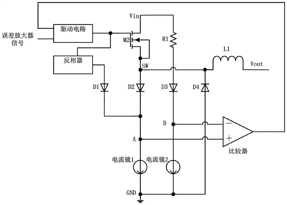 Current-limiting protection circuit of bipolar process switching power supply