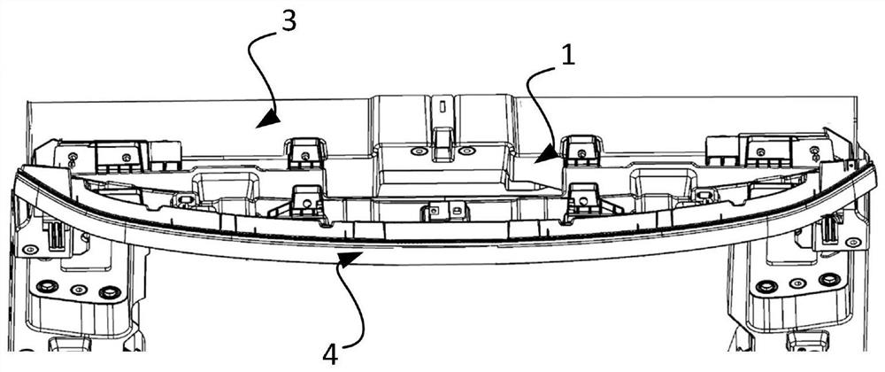 Front through lamp assembly