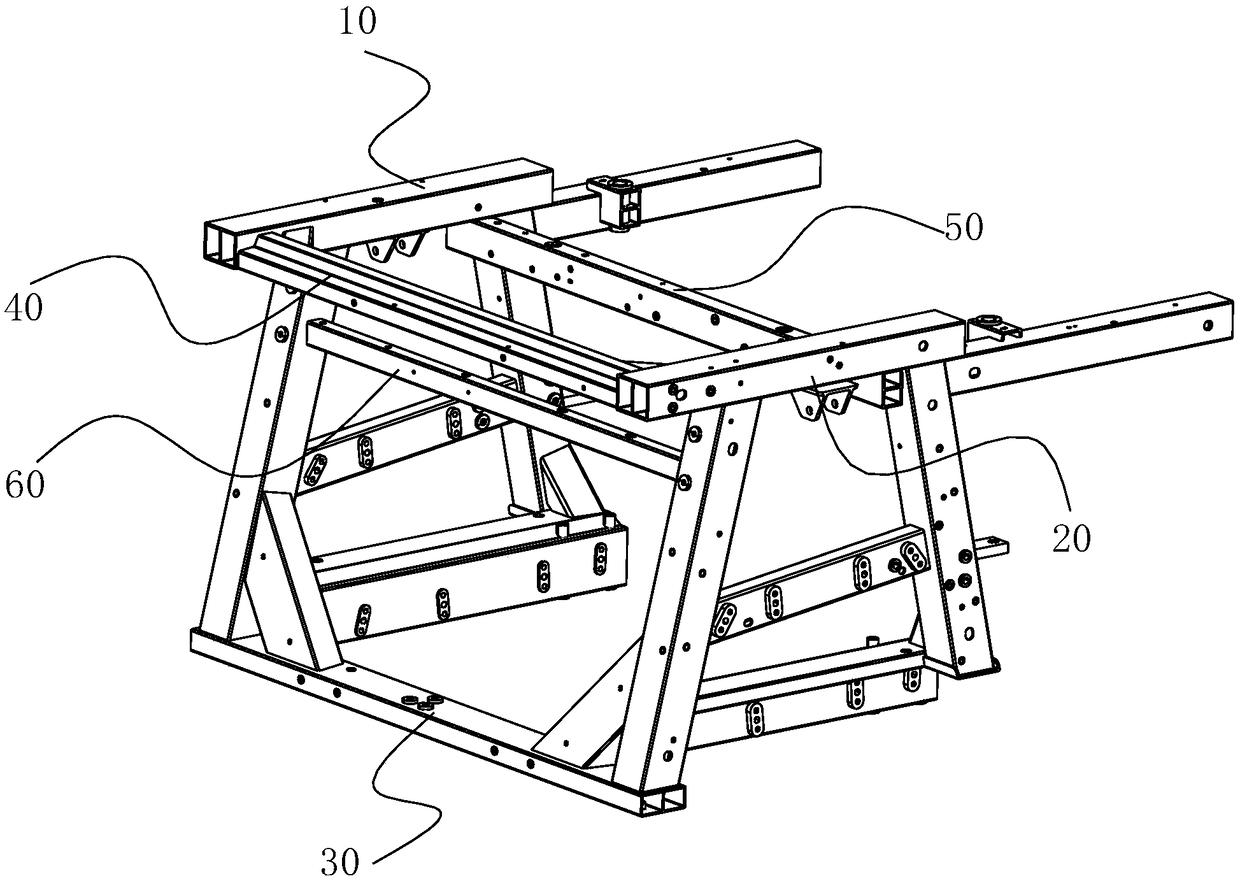 Frame-type car body rear compartment structure and welding method