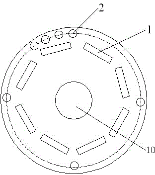Device and method for increasing utilization rate of starting cage bar of permanent magnet motor