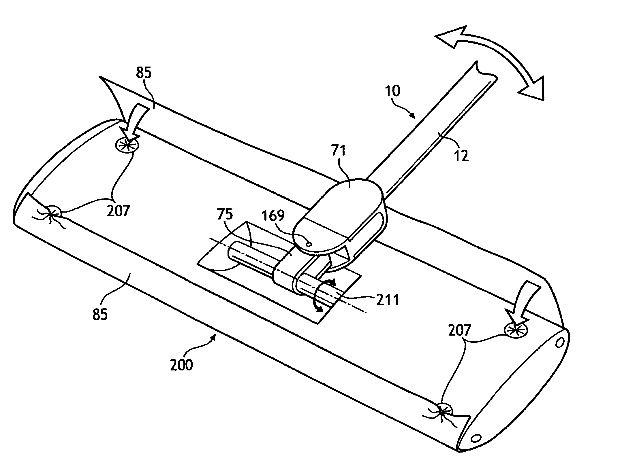 Mop Assembly With Fastener Channels