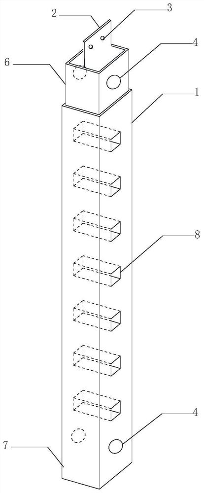 Anti-seepage membrane connection device for water-cutting curtain and construction method of water-cutting curtain