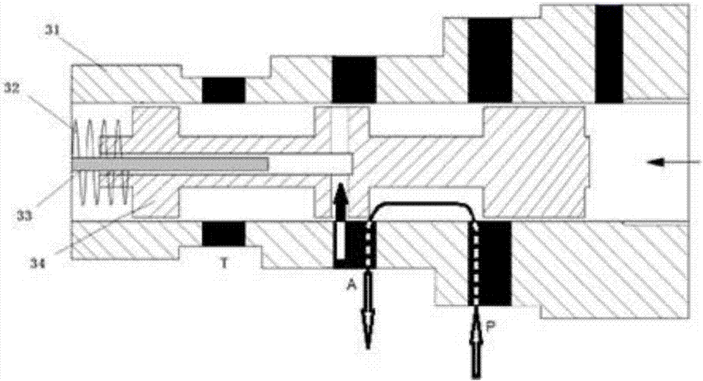 Proportional pressure solenoid valve