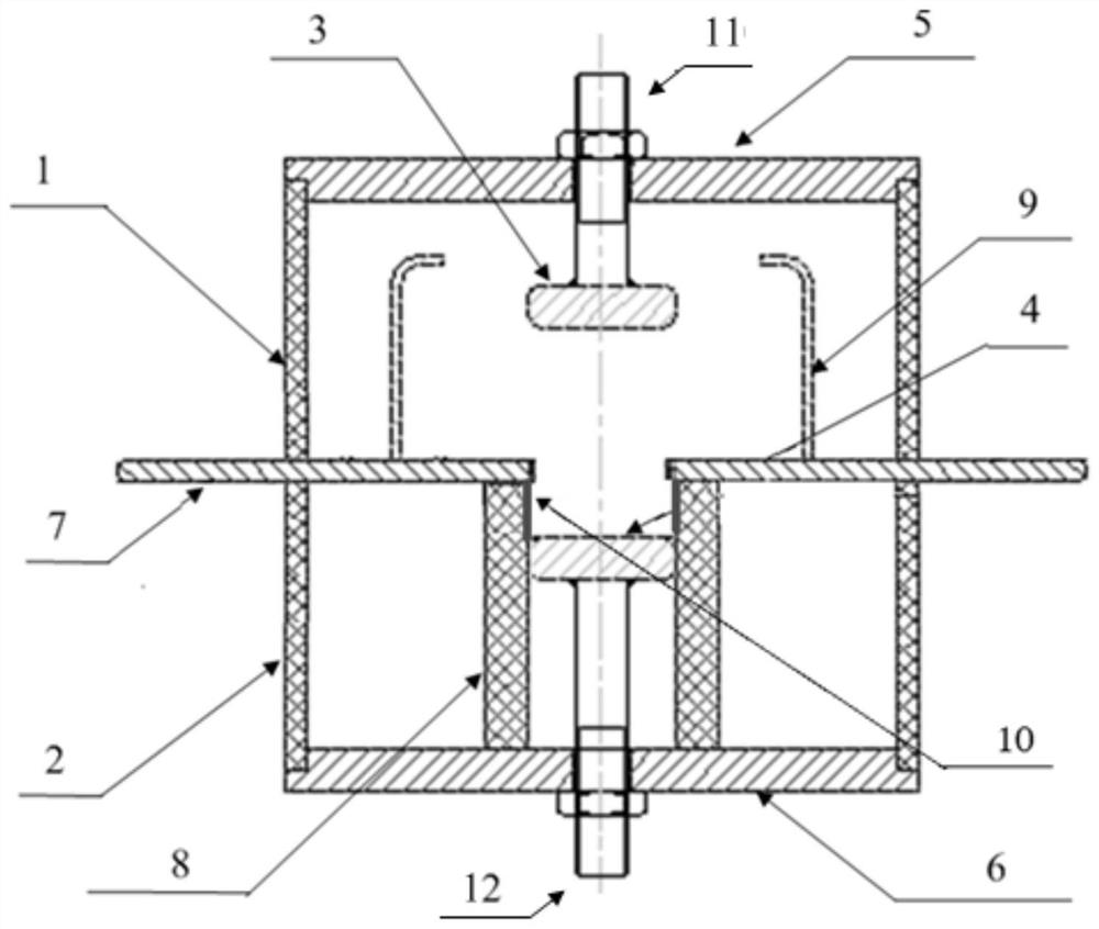 Intelligent combined protection assembly of trigger type overvoltage protection gap with pulsed arc pollution prevention structure