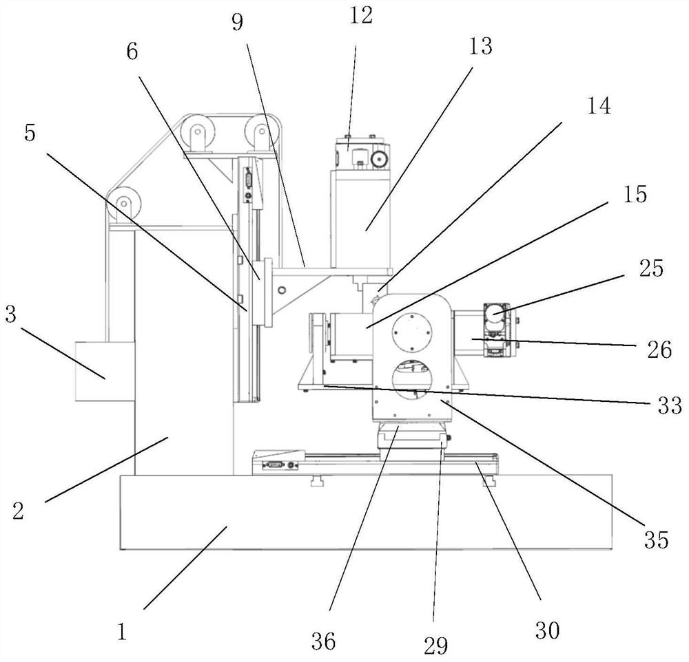 Blade air inlet and outlet edge six-axis electric spark machining machine tool