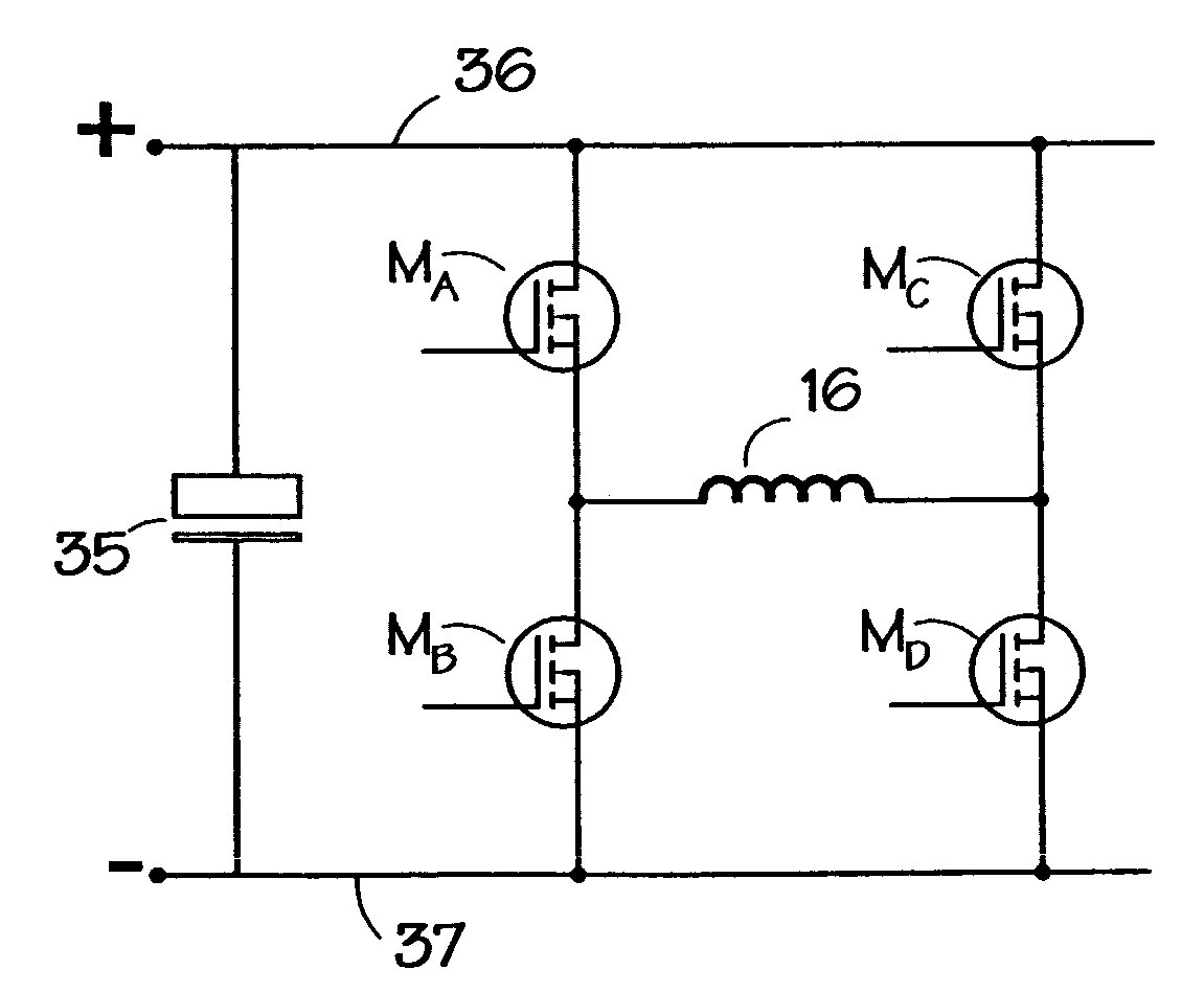 Circuit for use with switched reluctance machines