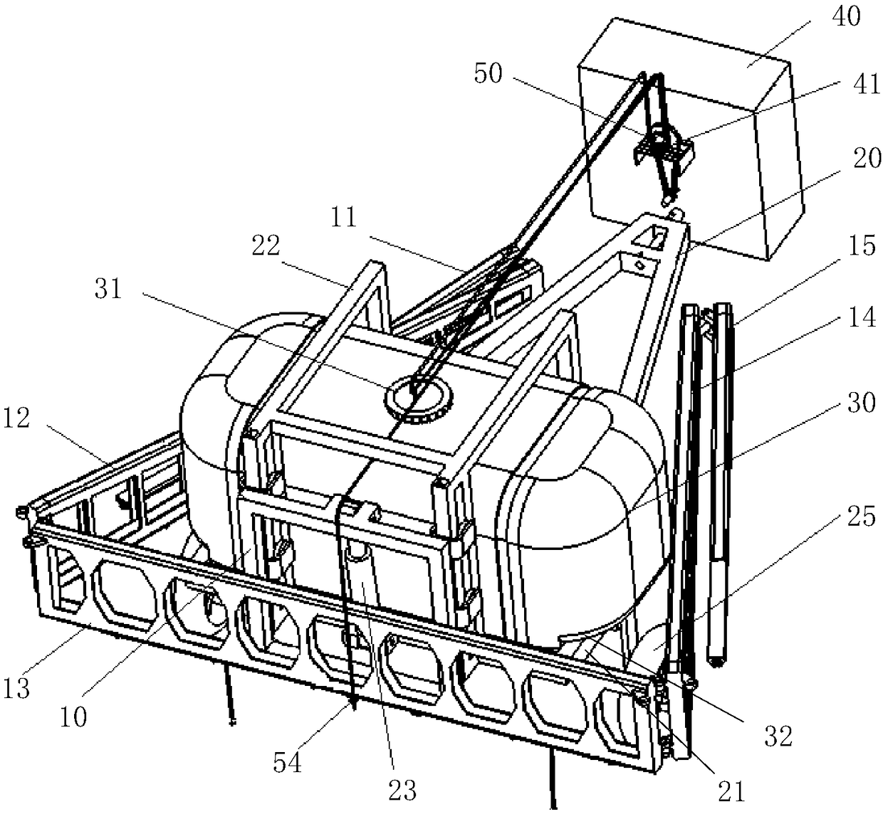 Vehicle-mounted lifting insecticide sprayer