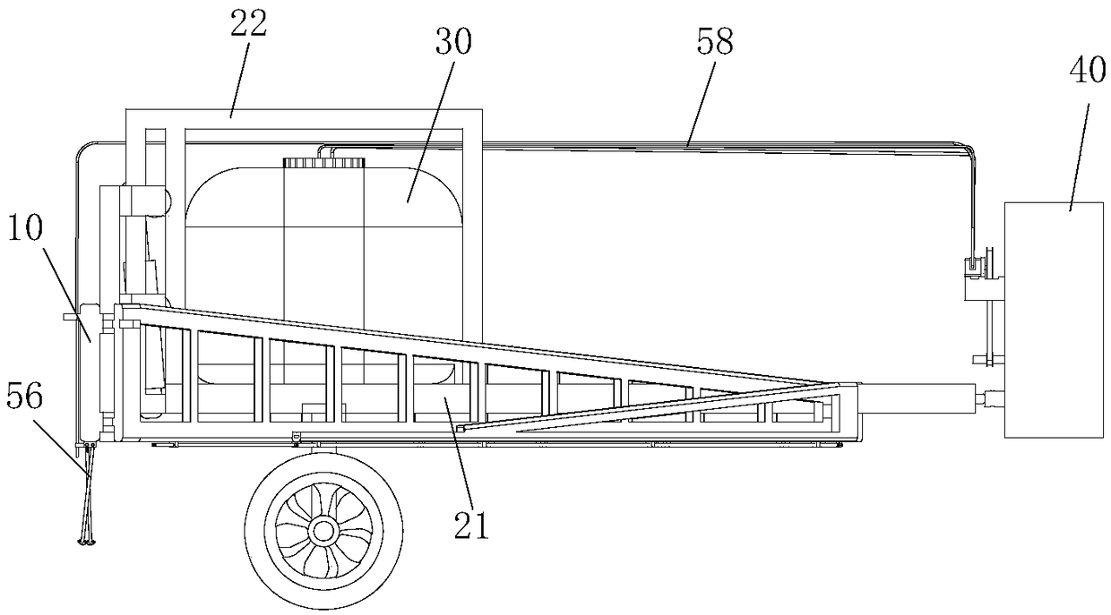 Vehicle-mounted lifting insecticide sprayer