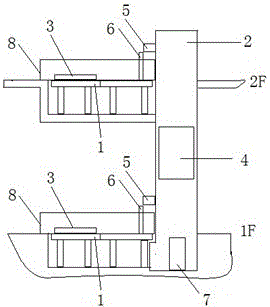 Reciprocating type vertical conveying system