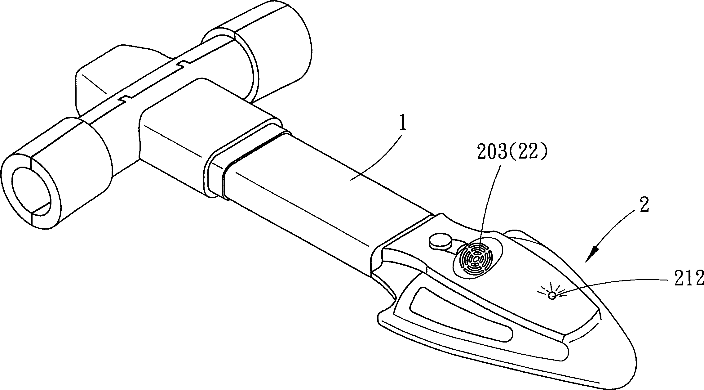 Automobile anti-theft alarm lock