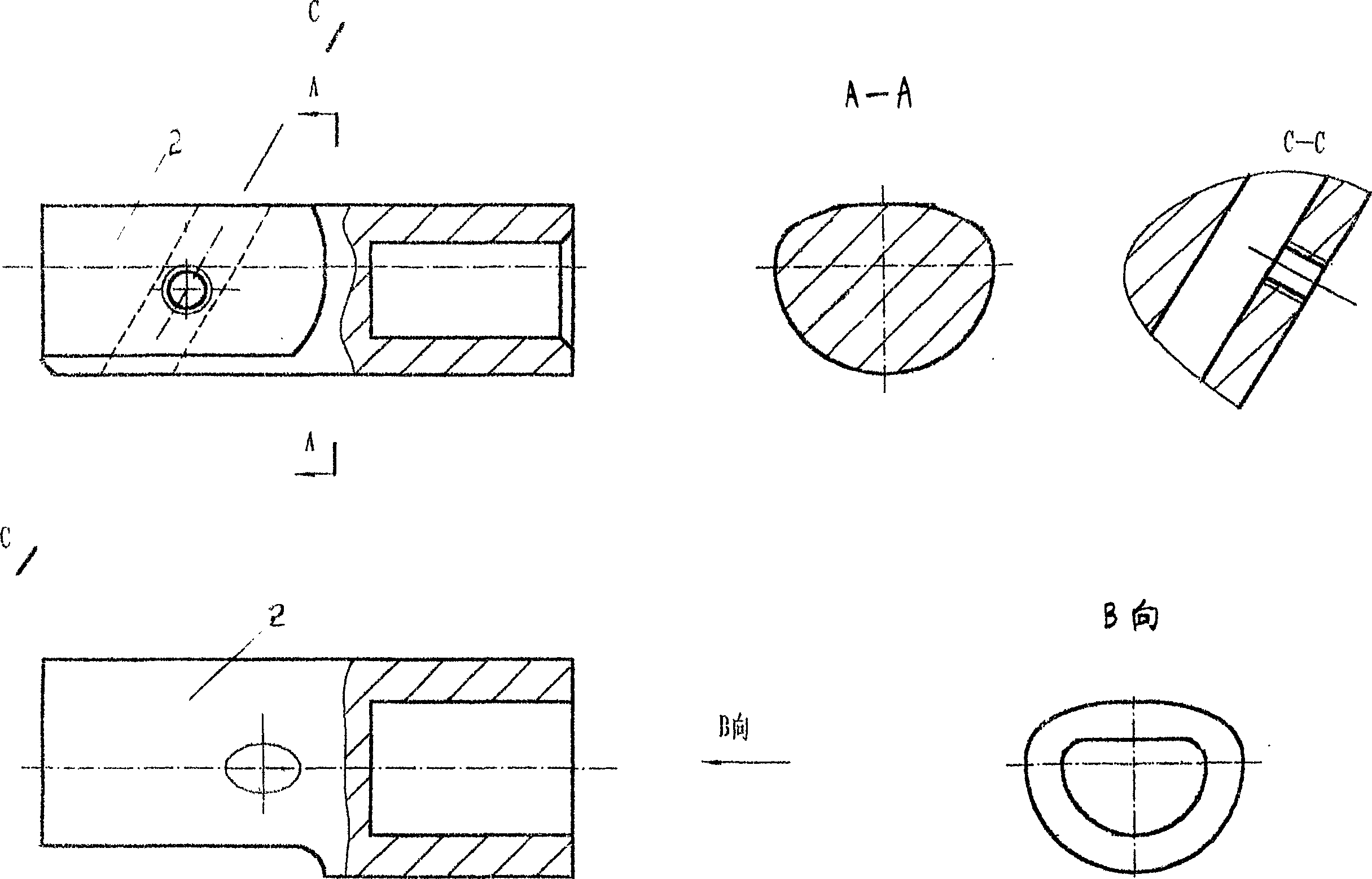 Method for machining deep hole and its special tool