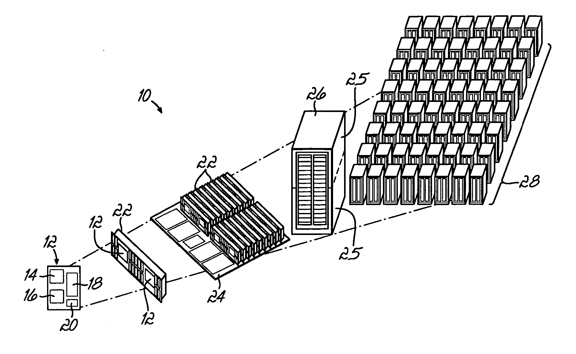 All row, planar fault detection system