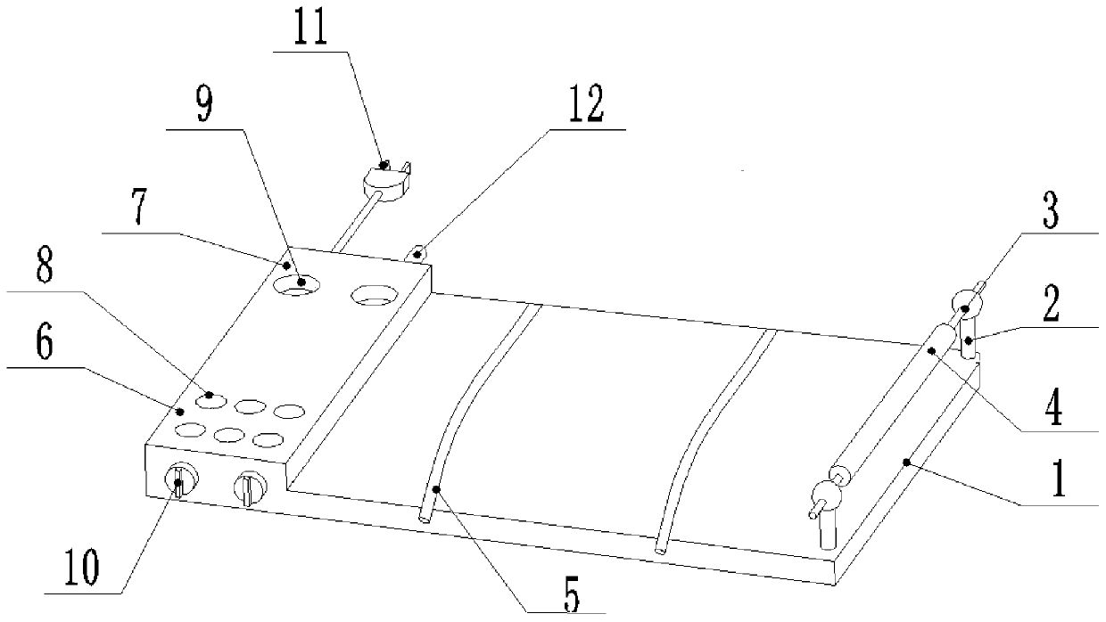 Disposable device for sampling and collecting frozen intraoperative pathological tissue and application of device