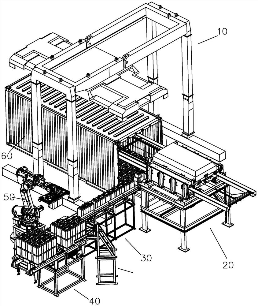 Container loading telescopic arm