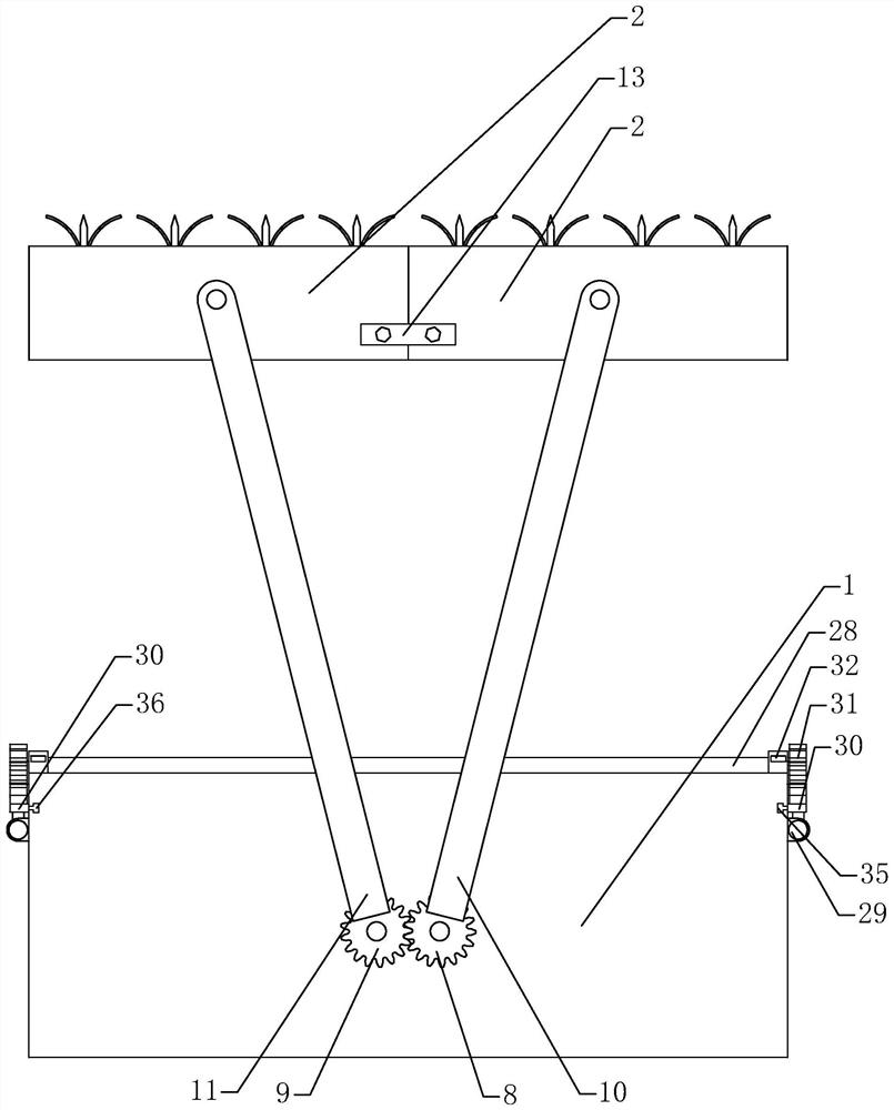 Municipal garden landscape rainwater treatment device