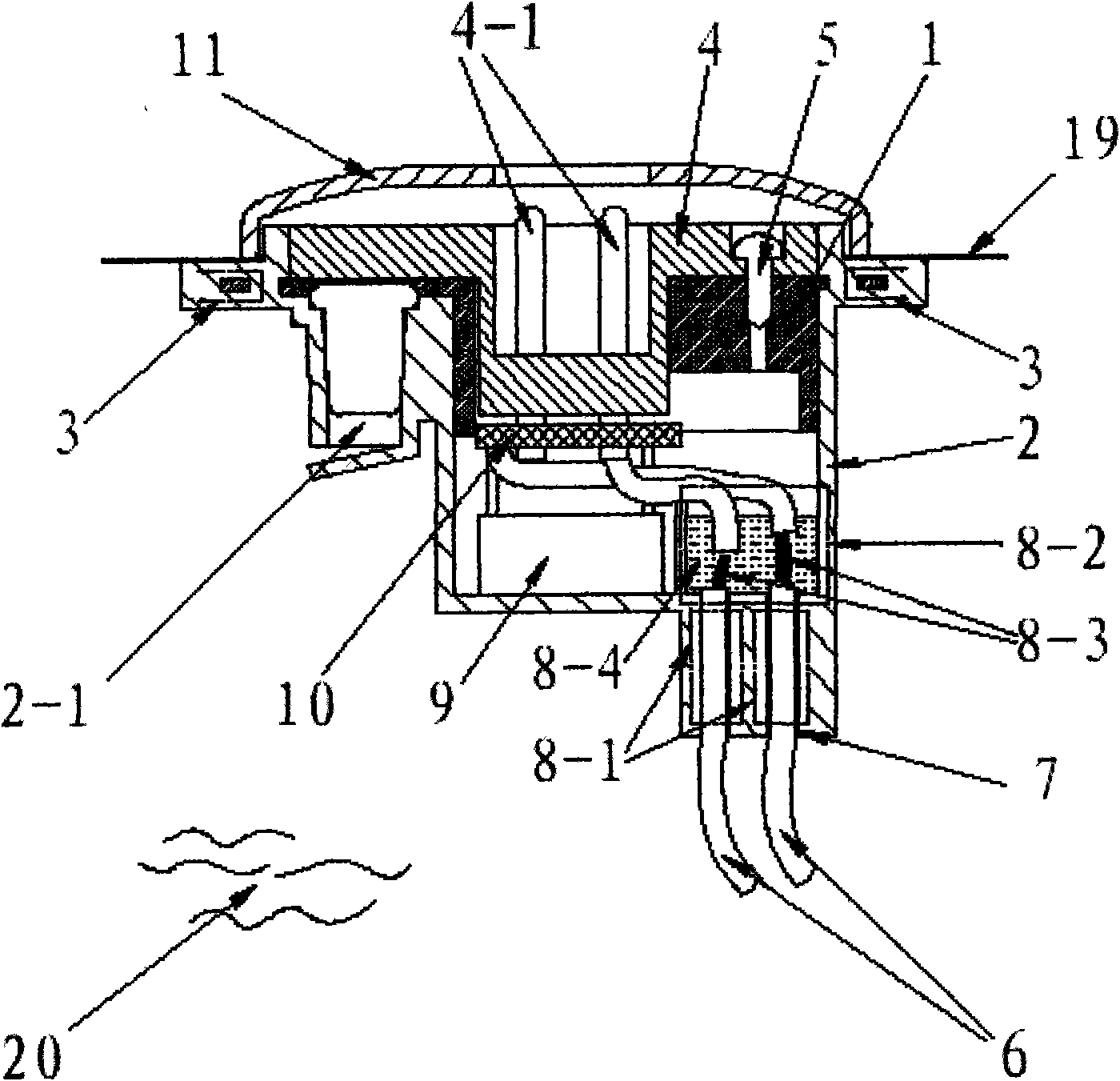 Electrical socket of electric heating bag