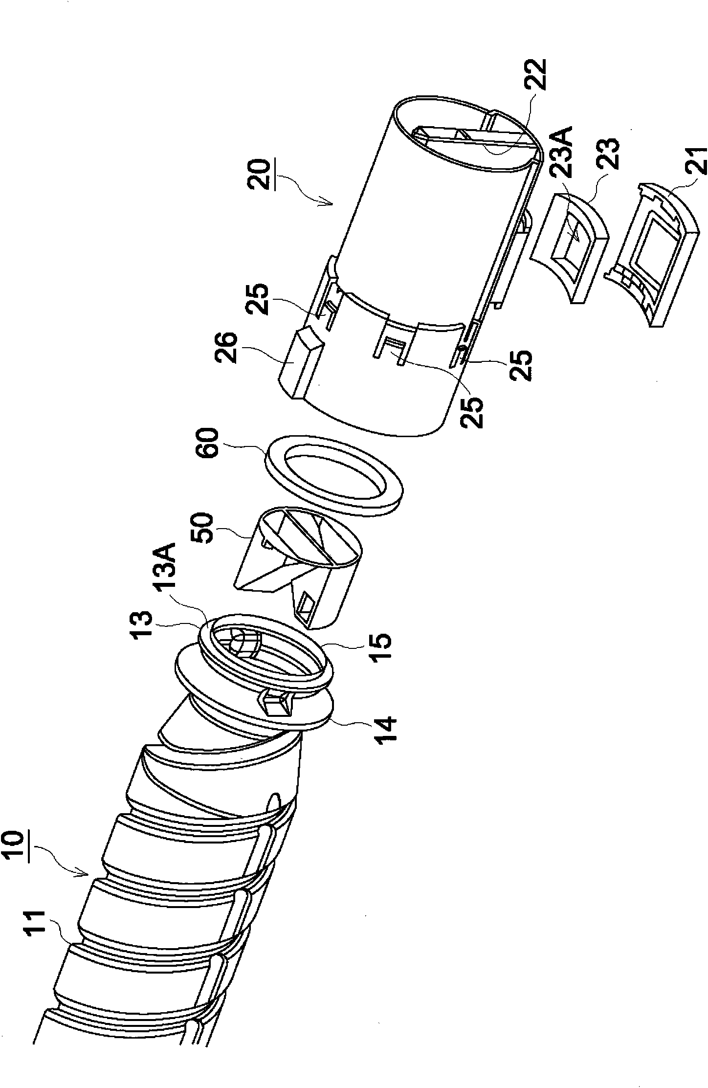 Toning agent container and method for manufacturing the same