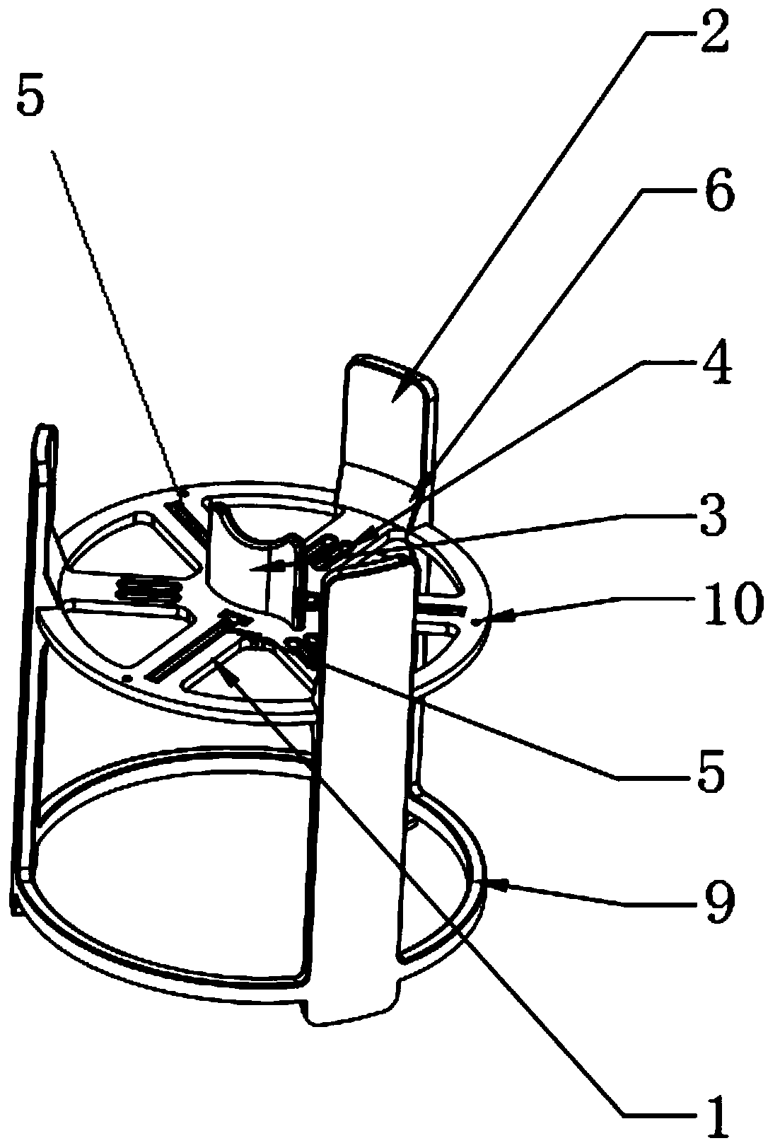 Artificial heart valve support frame and packaging device