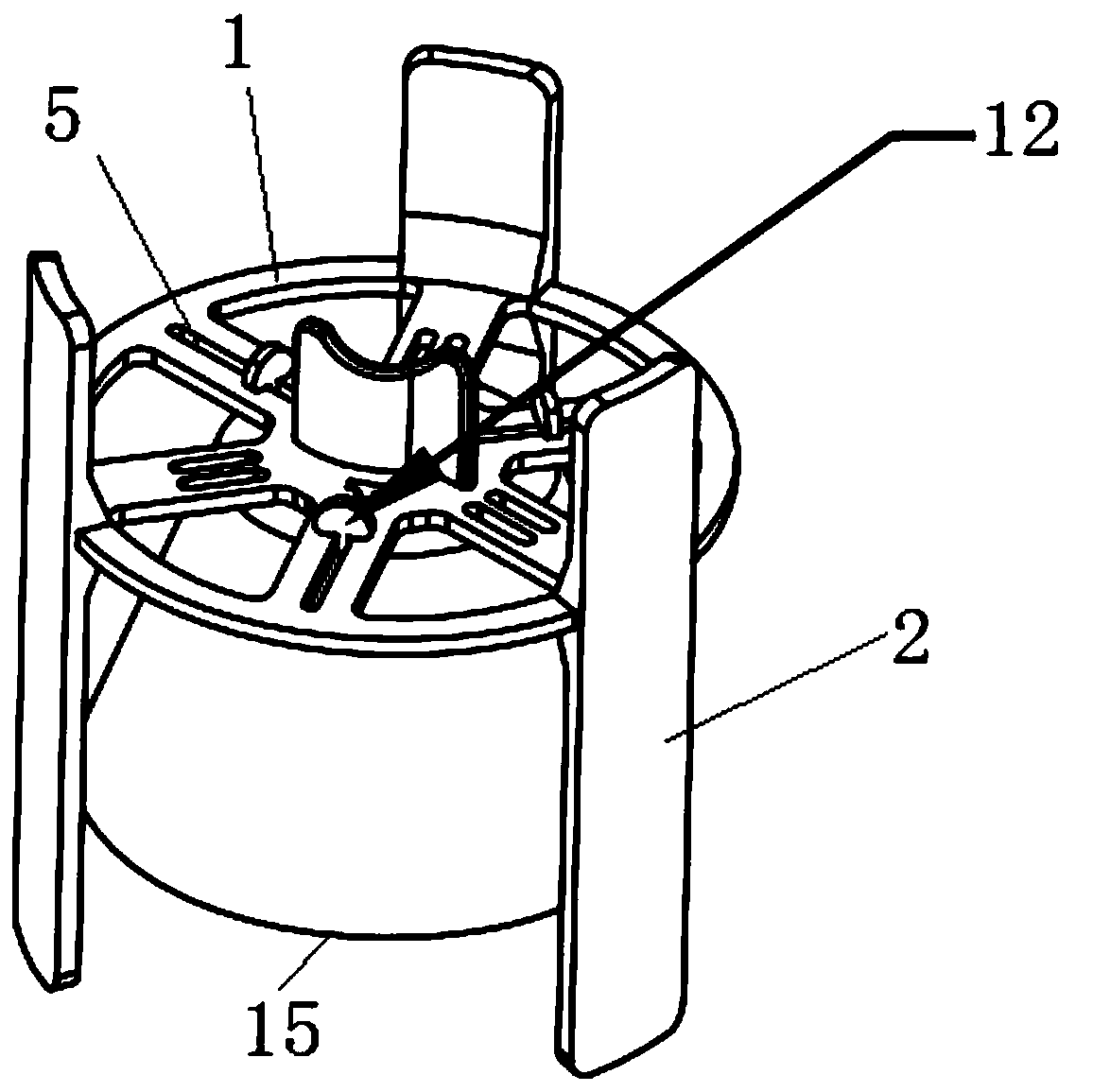 Artificial heart valve support frame and packaging device