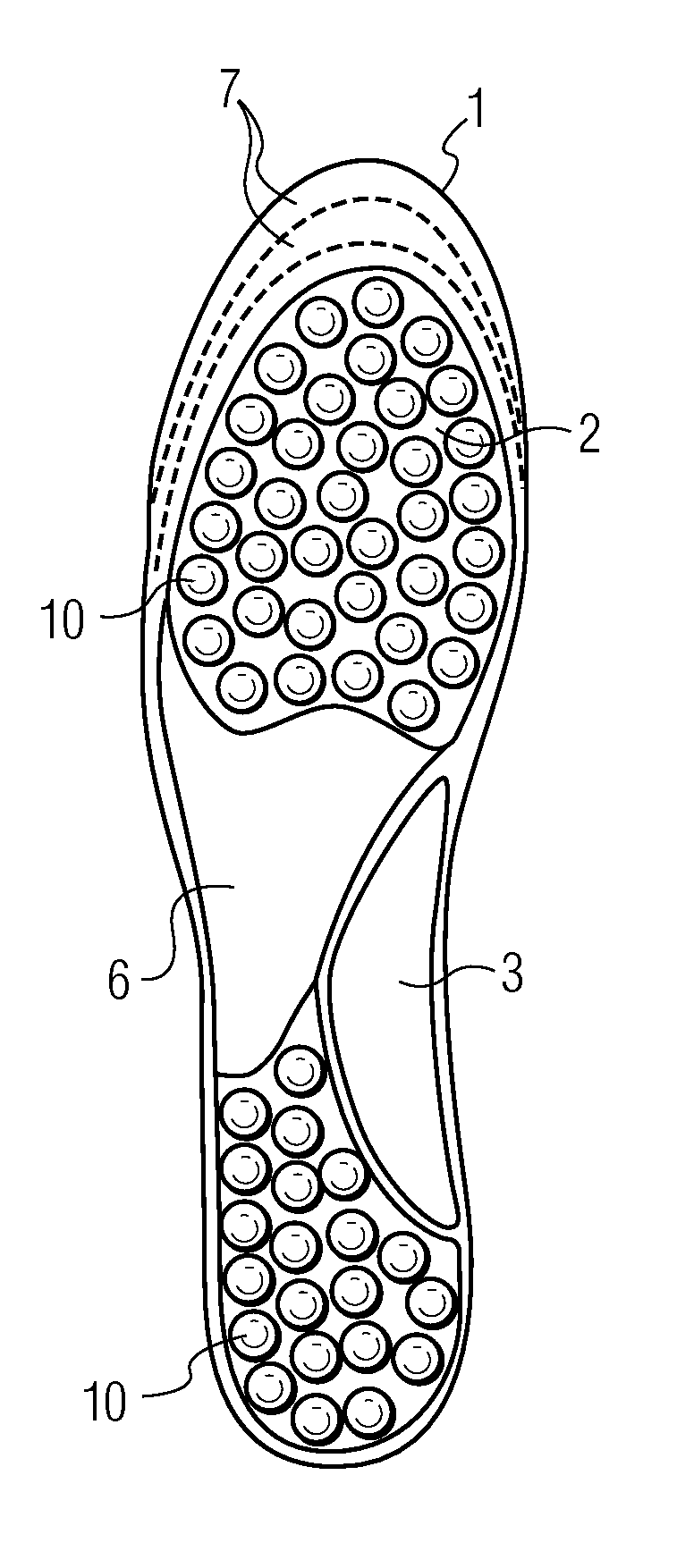 Shoe insert for heating and cooling foot