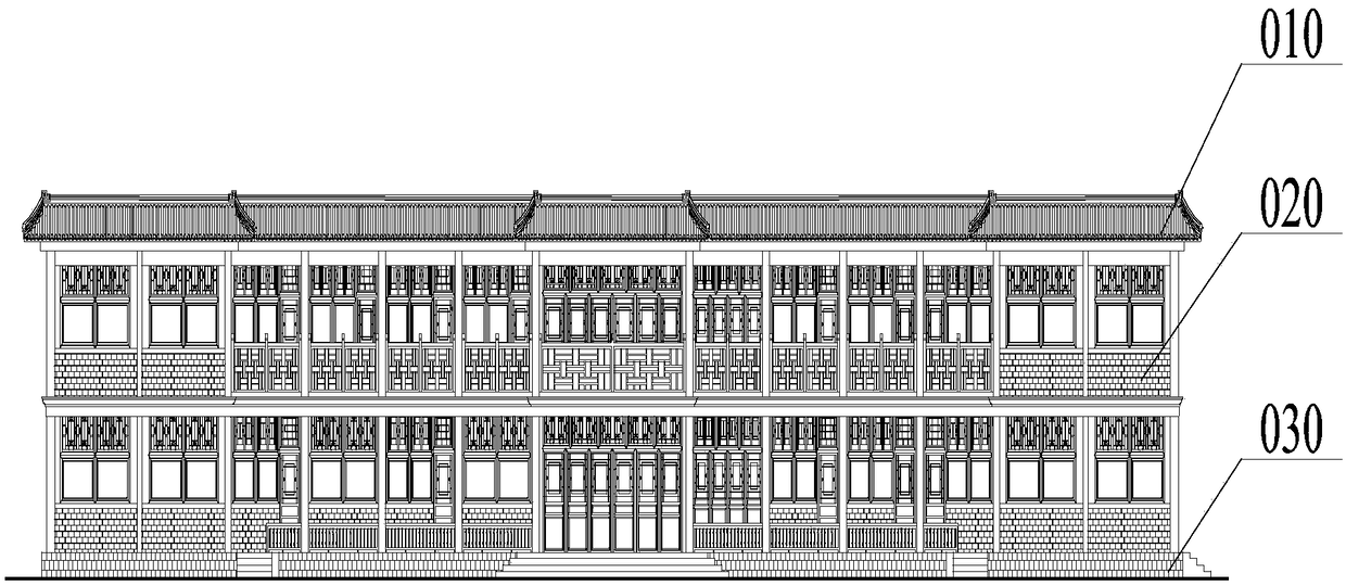 Antique building and manufacturing method thereof