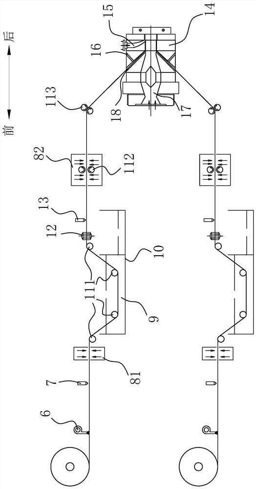 A continuous fiber cloth three-dimensional reinforced wood-plastic composite material and its production method and equipment