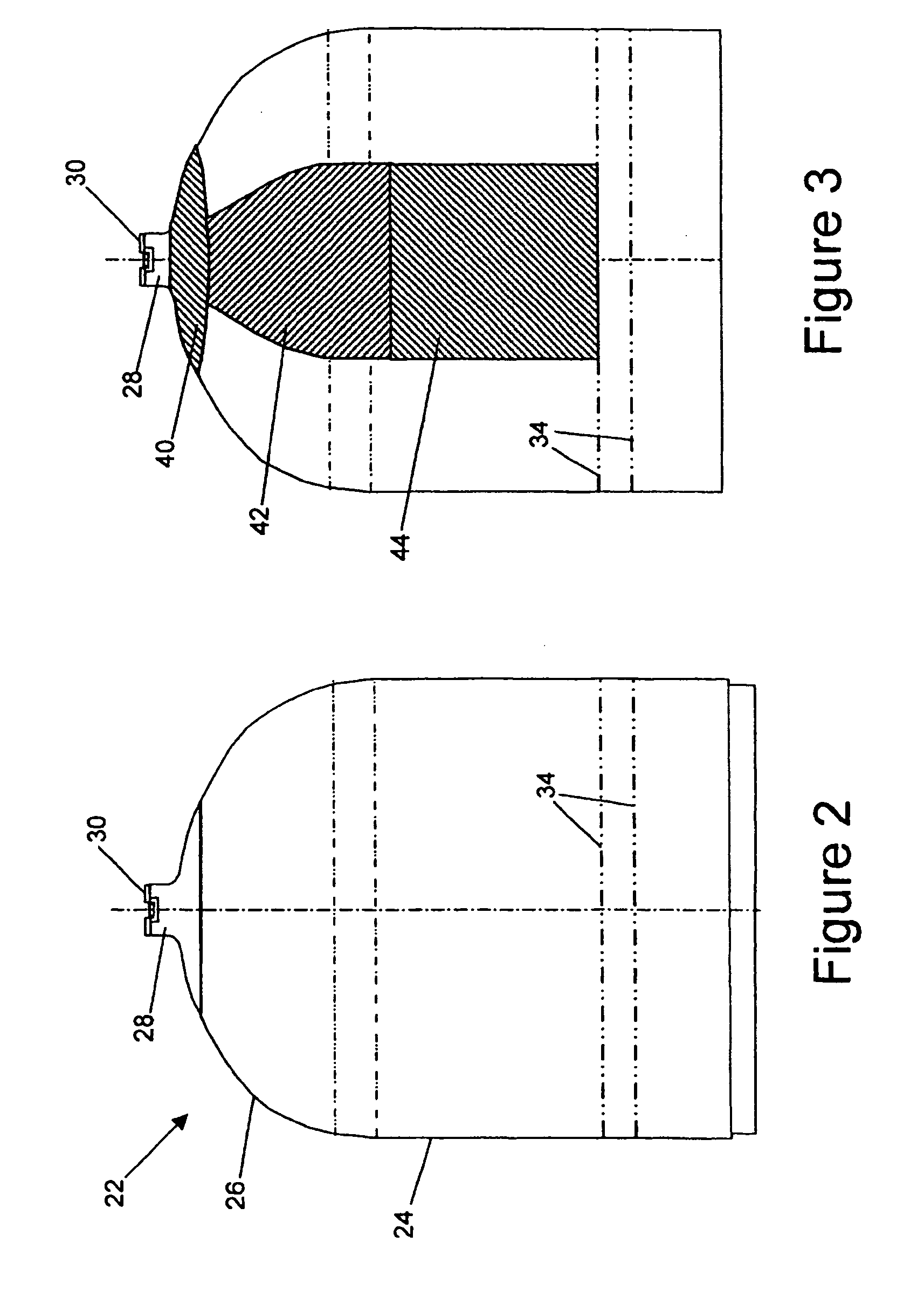 Composite pressure tank and process for its manufacture