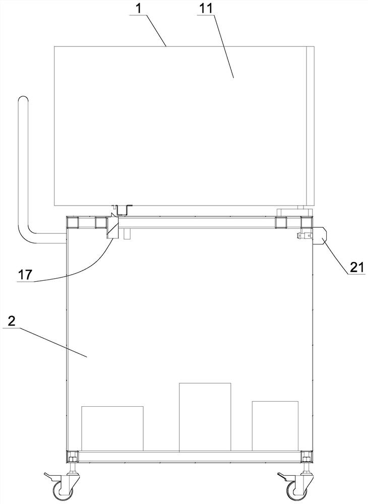 Abutment method for carbon dioxide incubator and isolator